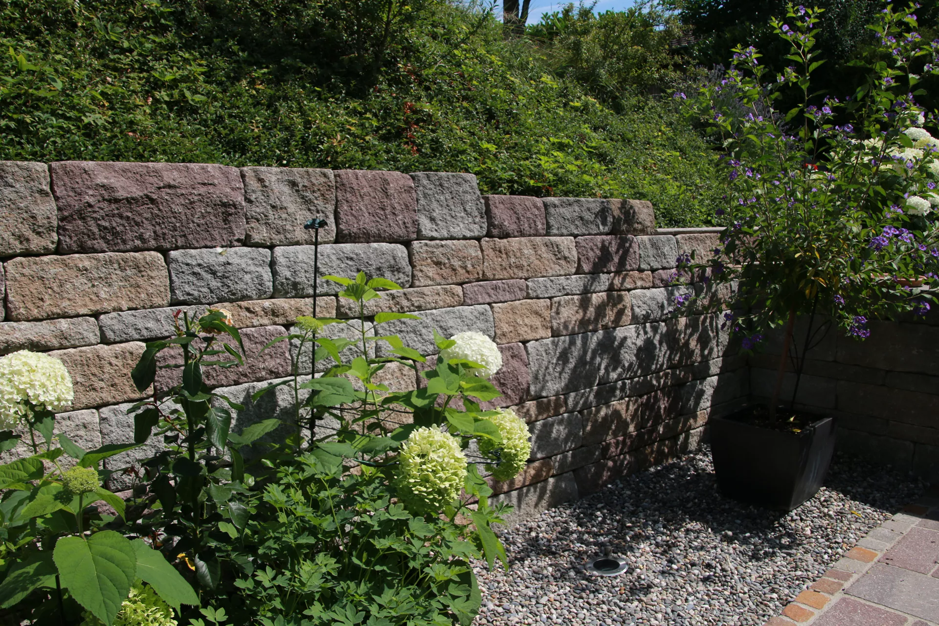SANTURO Burgruinenmauer 2-seitig gespalten Burgruinen-Mix L 30-50 cm B 25 cm