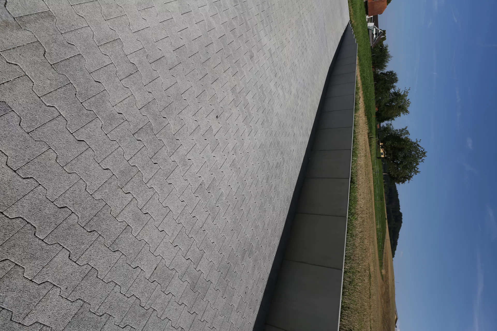 H Sickerstein Normalstein grau fein gefast L 20 cm B 16.5 cm H 8 cm