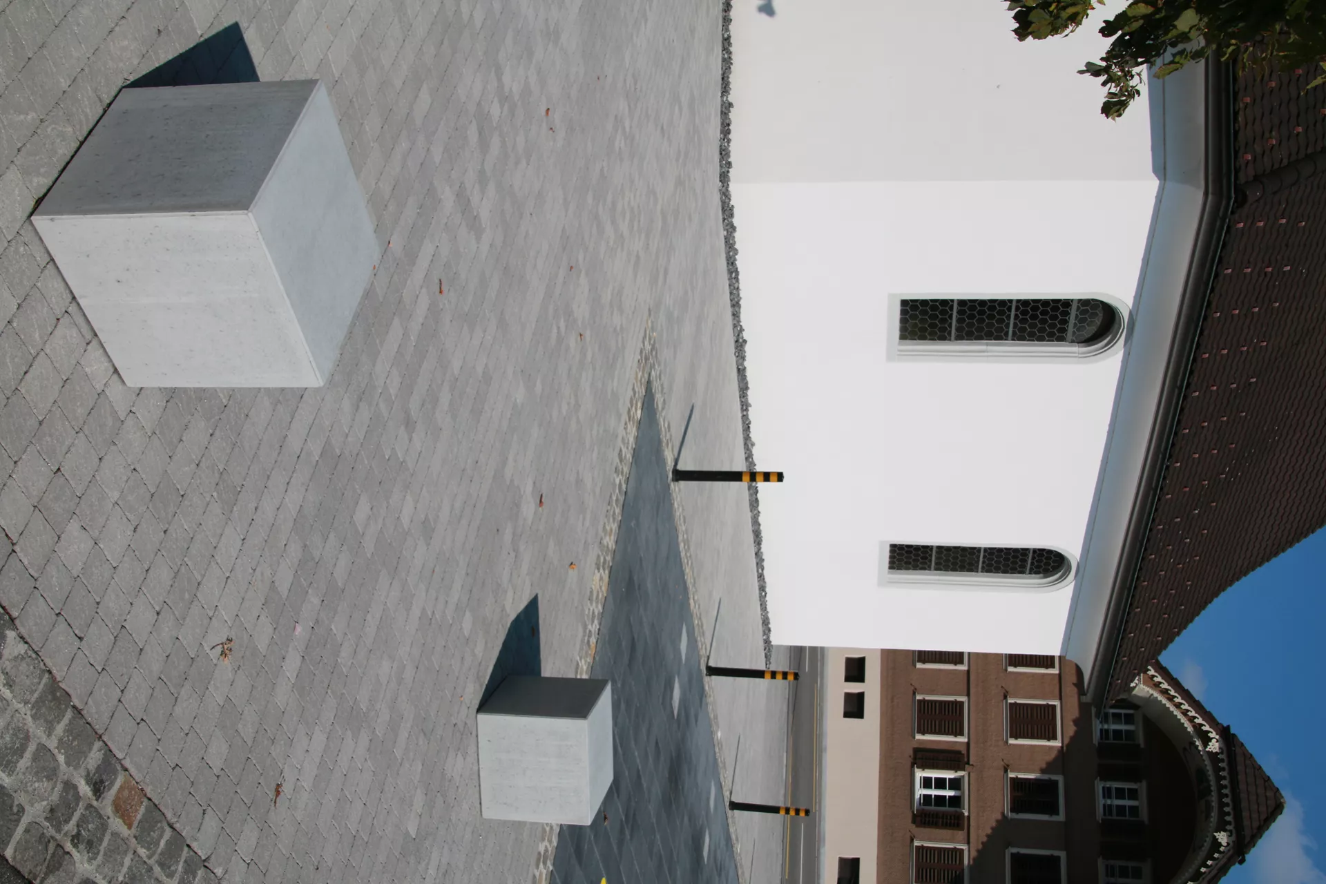 KUBUS Sitzelement heavy grau glatt gefast L 45 cm B 45 cm H 45 cm