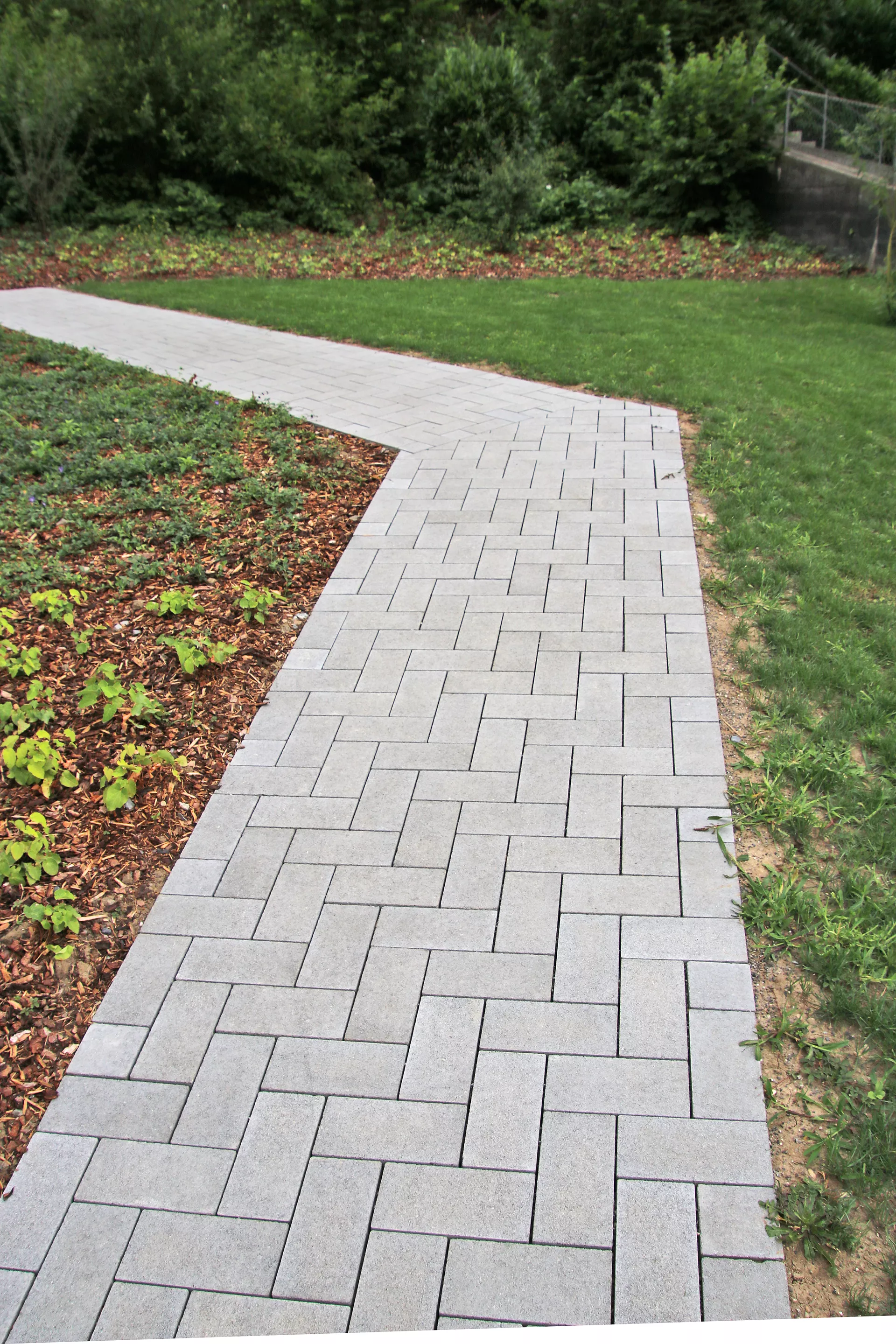 CARENA Pflasterstein mit Nockenverbund grau glatt vollkantig L 25 cm B 12.5 cm H 6 cm