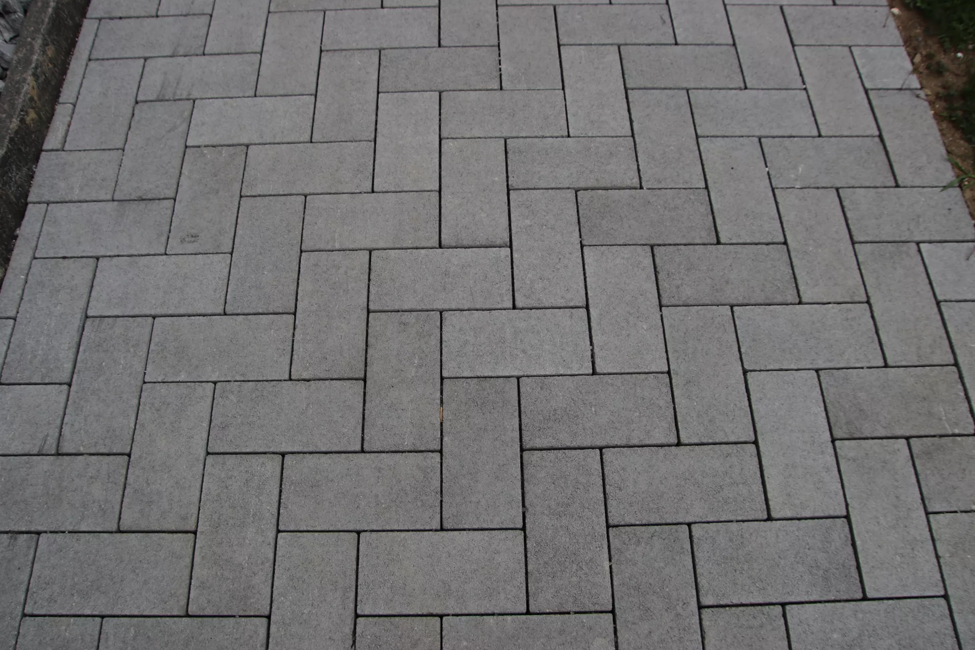 CARENA Pflasterstein mit Nockenverbund grau glatt vollkantig L 25 cm B 12.5 cm H 6 cm