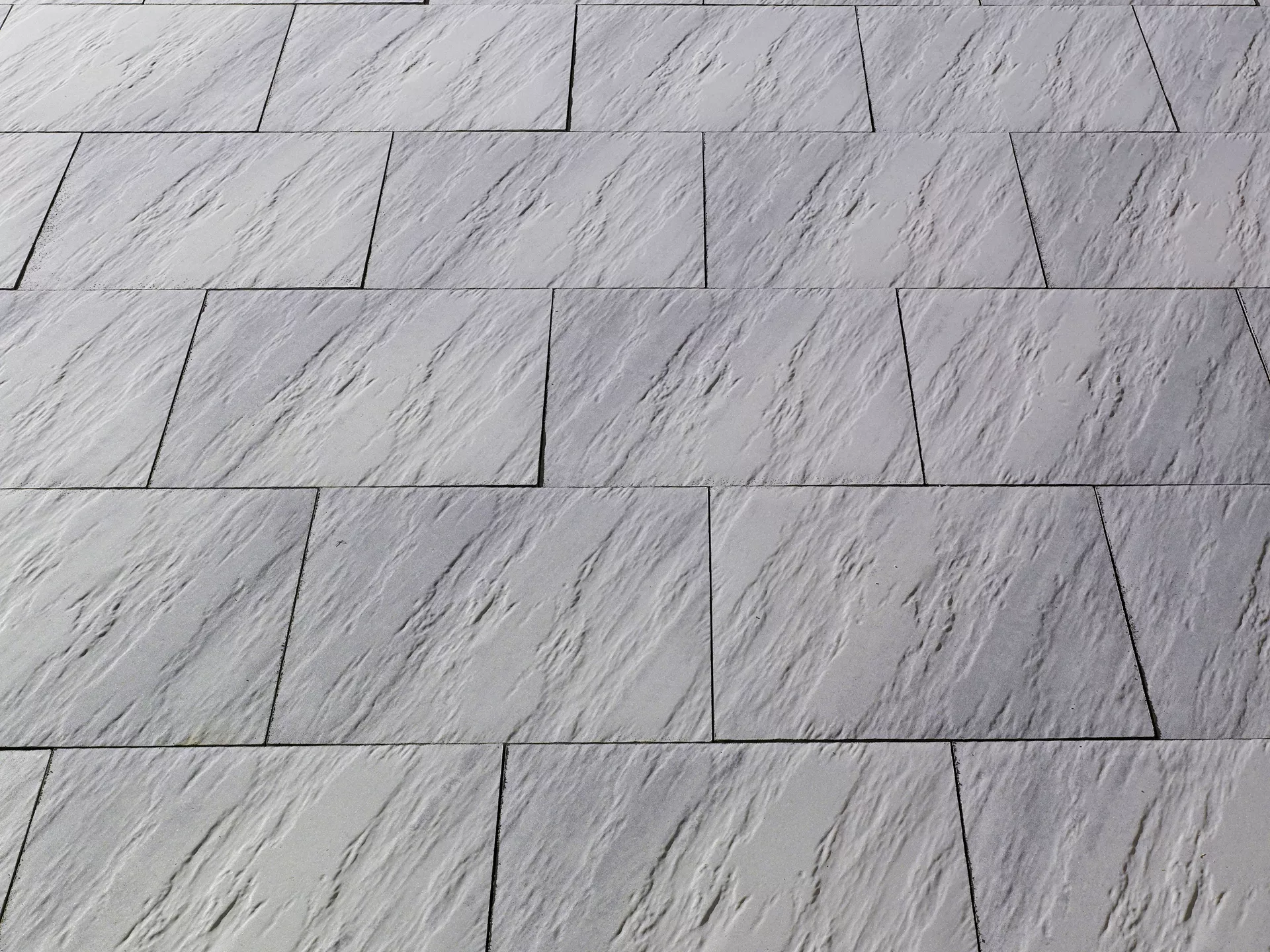 NATURE MOMENTS Gartenplatte hellgrau mit Schieferstruktur vollkantig L 60 cm B 60 cm H 5.5 cm