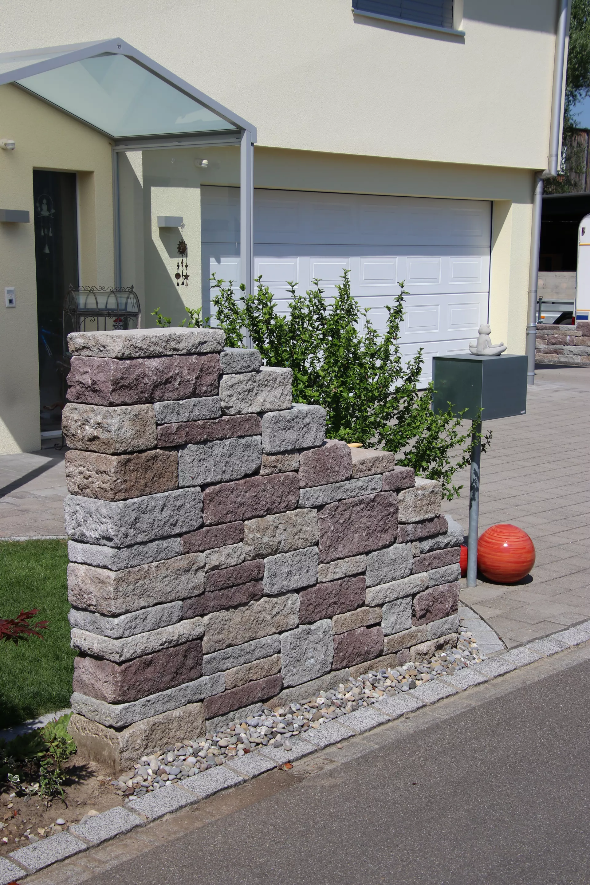 SANTURO Burgruinenmauer 2-seitig gespalten Burgruinen-Mix L 30-50 cm B 25 cm