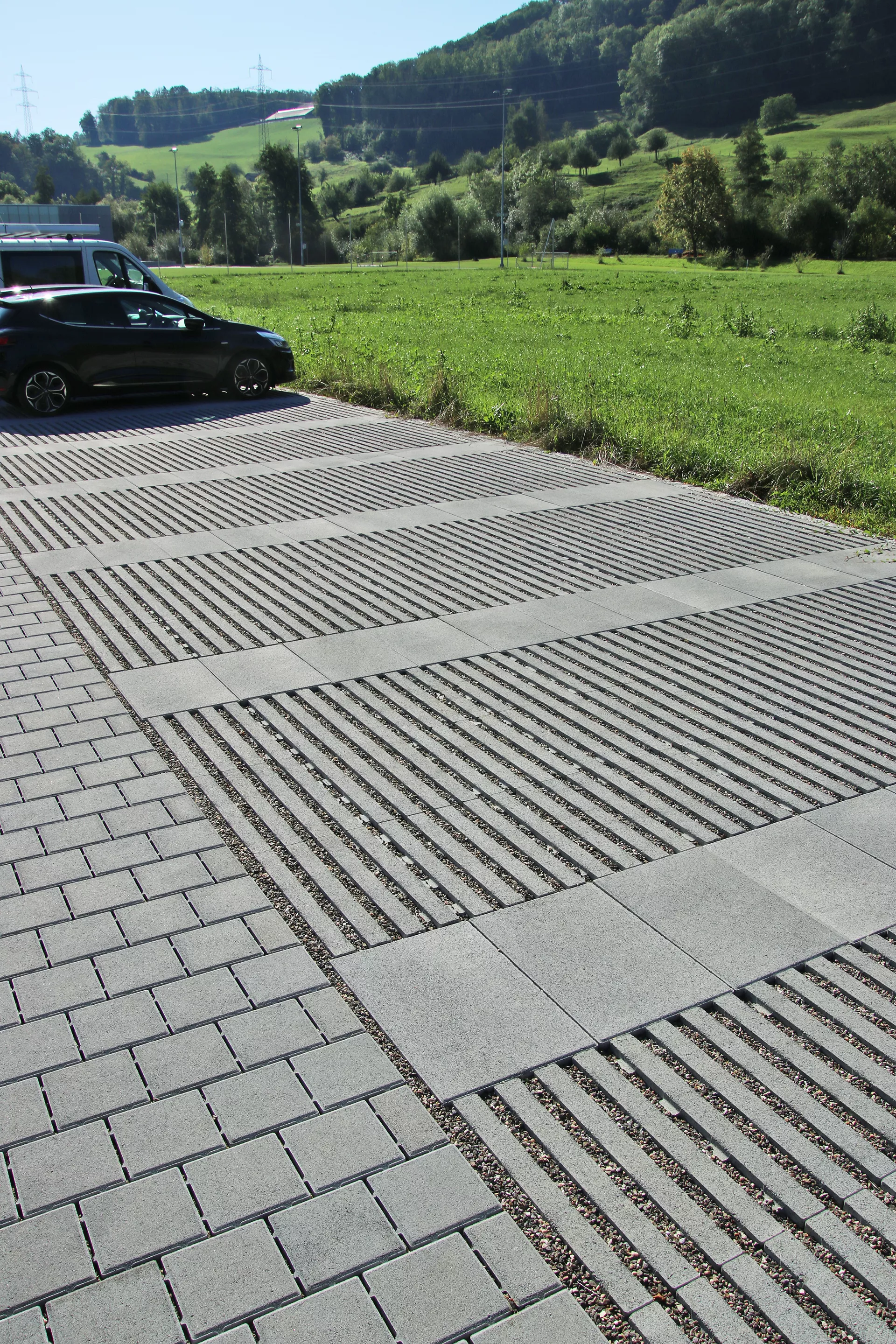 RAINA Rasenliner mit Verschiebesicherung grau glatt L 60 cm B 40 cm H 10 cm