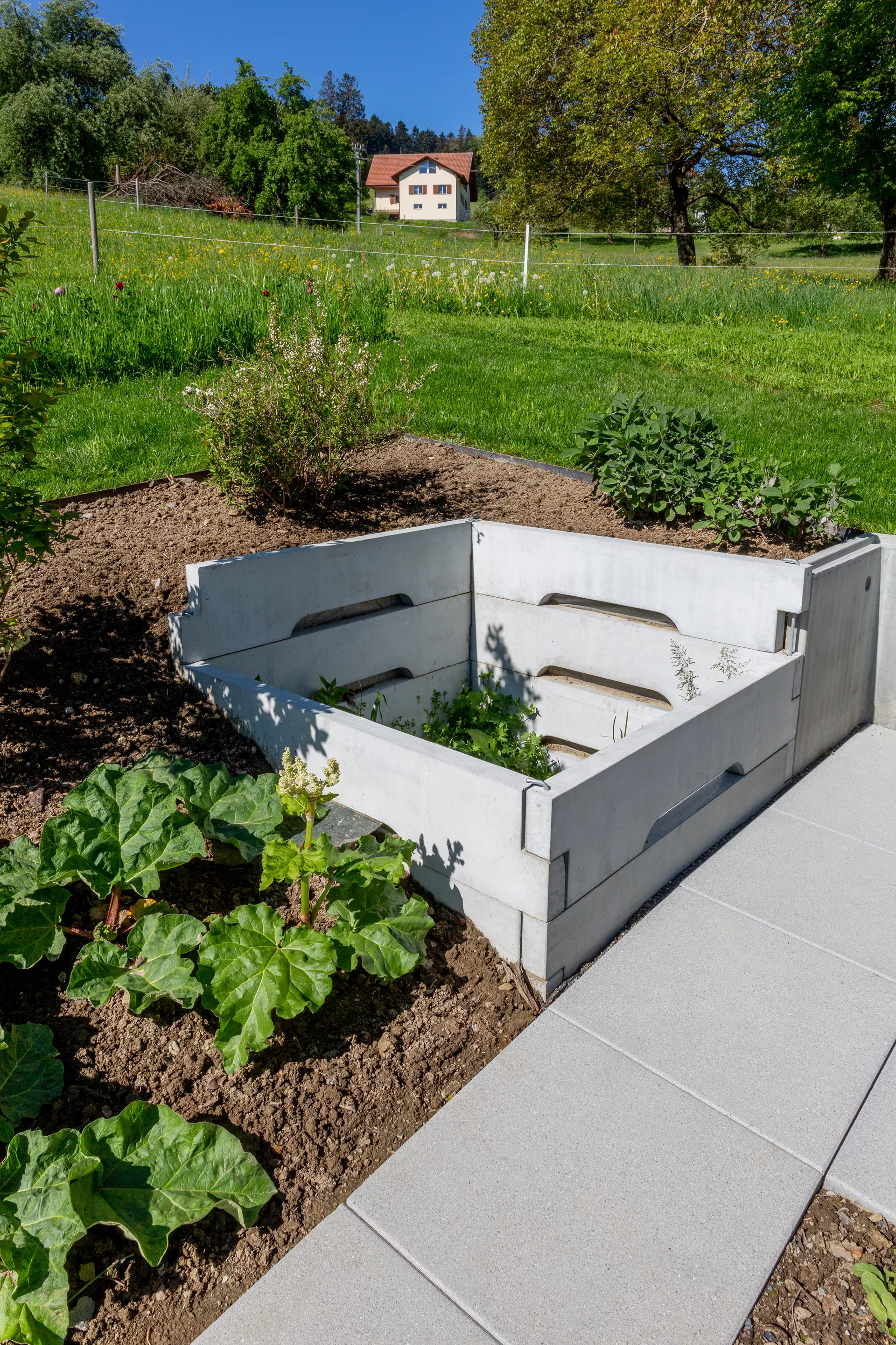 Kompostbehälter einzelnes Brett L 160 cm B 5.5 cm H 25 cm