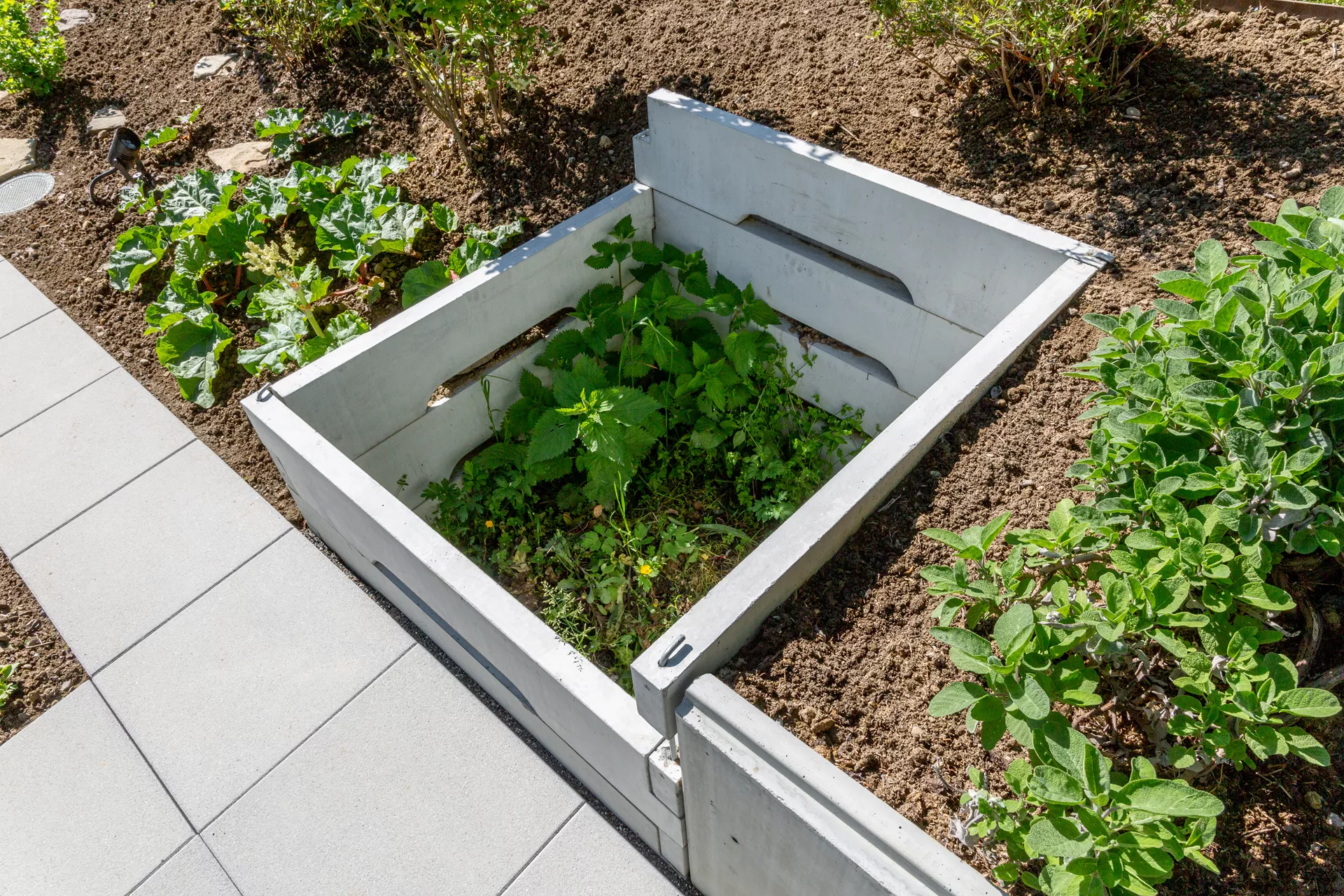 Kompostbehälter einzelnes Brett L 160 cm B 5.5 cm H 25 cm