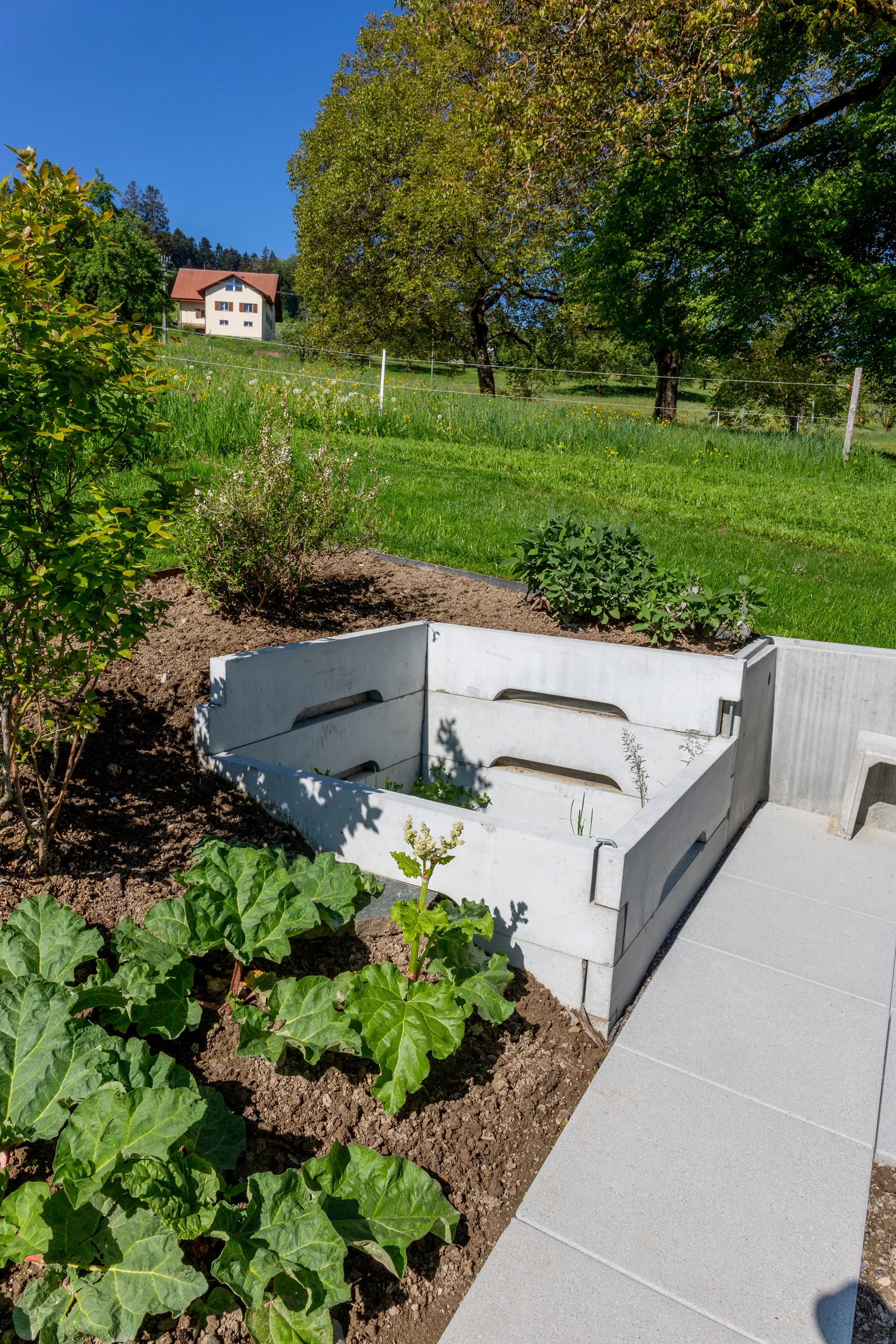 Kompostbehälter einzelnes Brett L 160 cm B 5.5 cm H 25 cm