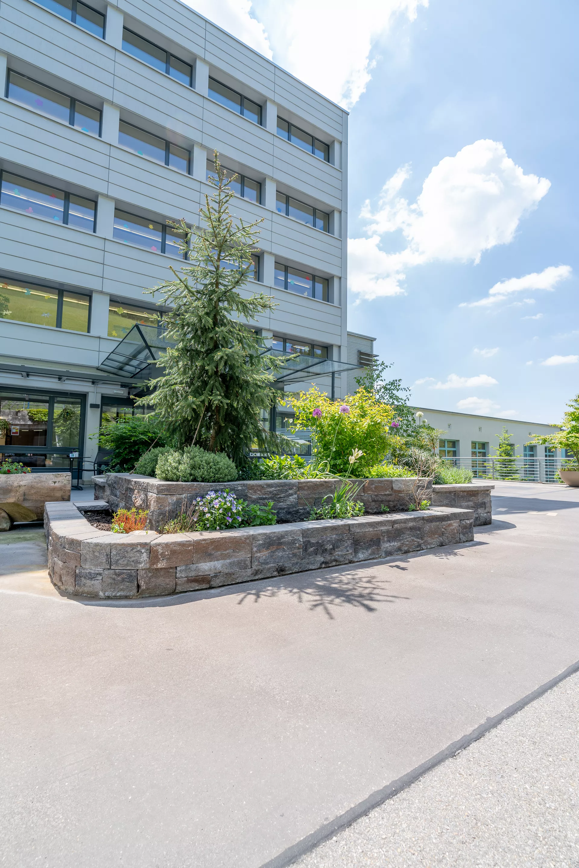 SANTURO Spaltstein-Landhausmauer Typ 4 2-seitig gespalten muschelkalk L 30-50 cm B 25 cm H 7.5 cm