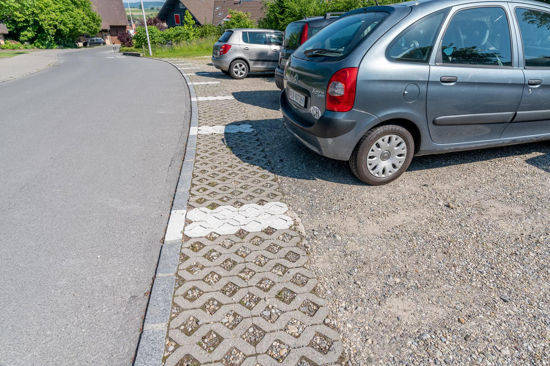 GRISON Rasengitterstein mit Nocken grau glatt L 60.2 cm B 40.2 cm H 8 cm