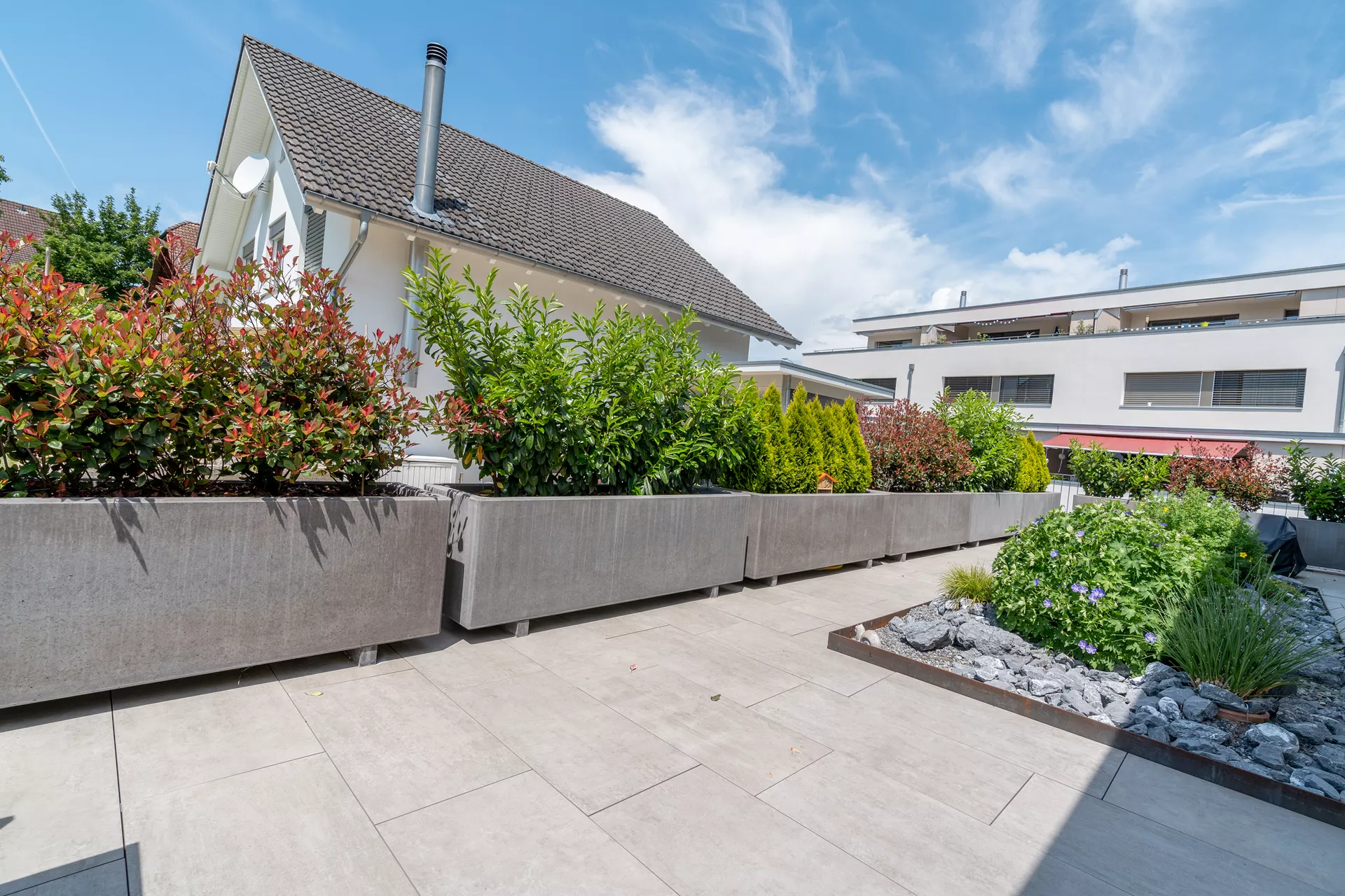 PARCO Pflanzentrog rechteckig anthrazit glatt L 200 cm B 60 cm H 60 cm W 5 cm