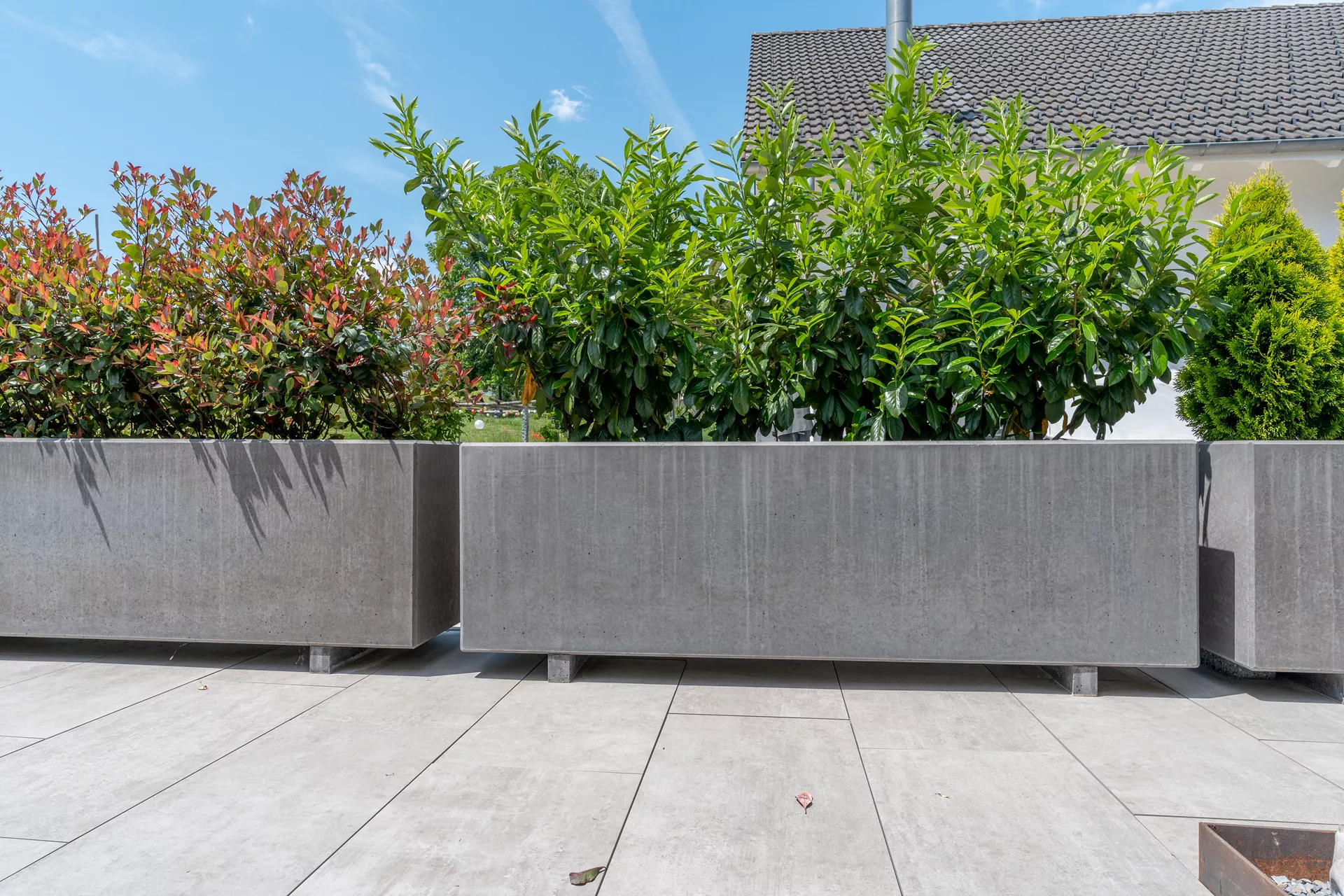 PARCO Pflanzentrog rechteckig anthrazit glatt L 200 cm B 60 cm H 60 cm W 5 cm