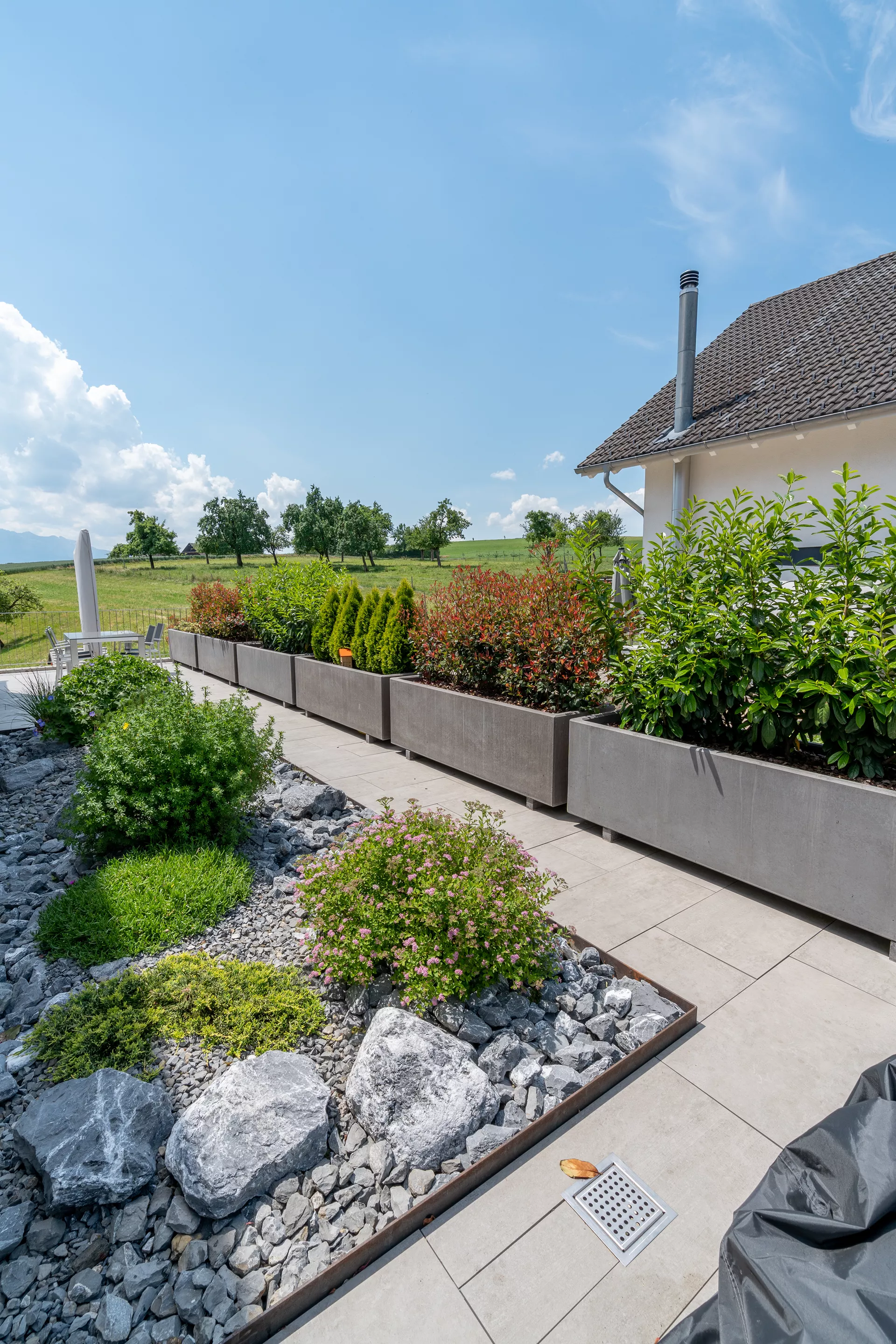 PARCO Pflanzentrog rechteckig anthrazit glatt L 200 cm B 60 cm H 60 cm W 5 cm