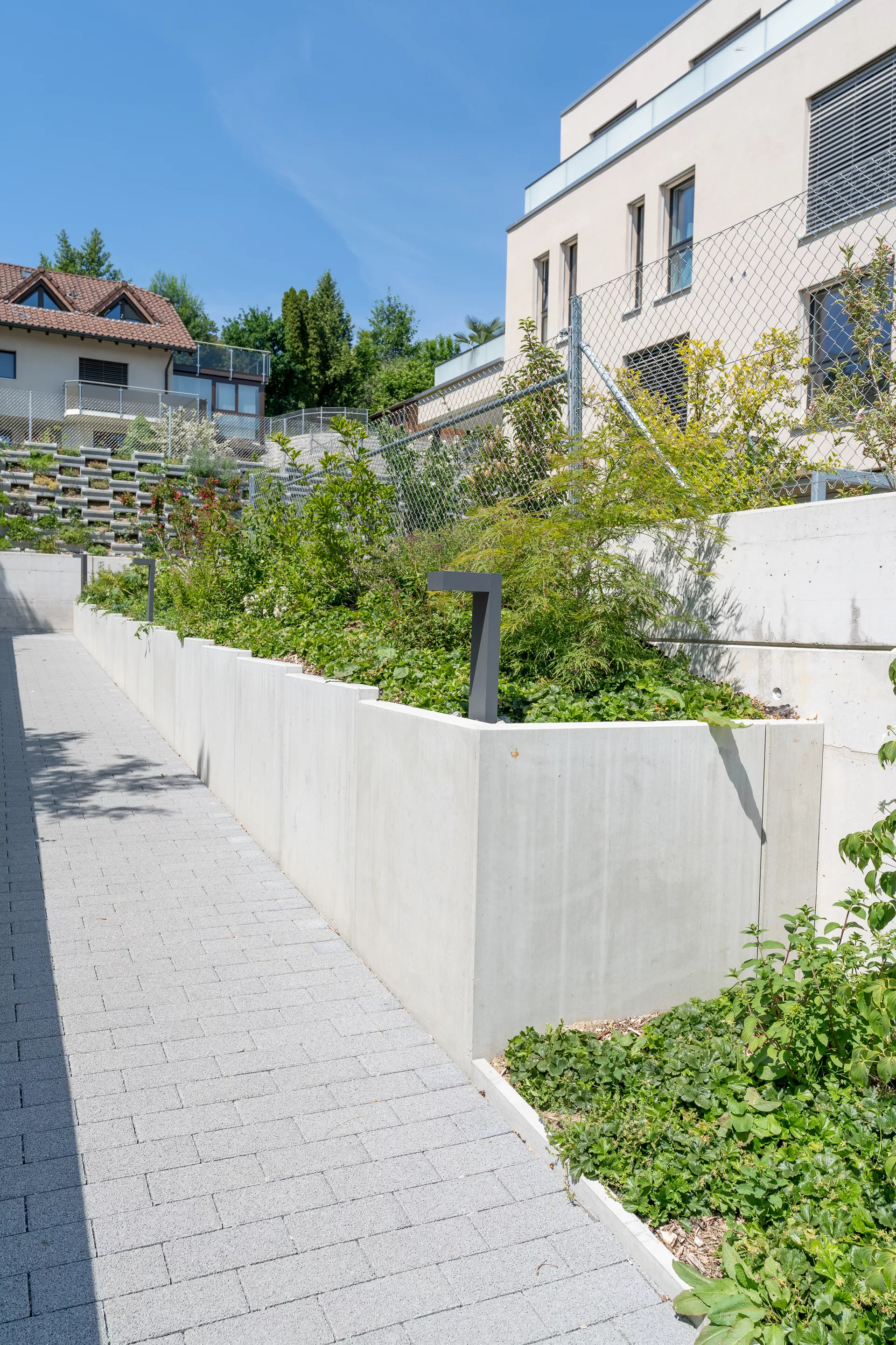 ROZTEC Winkelplatten Typ Midi bewehrt grau glatt gefast L 200 cm B 75 cm H 125 cm W 9-18 cm