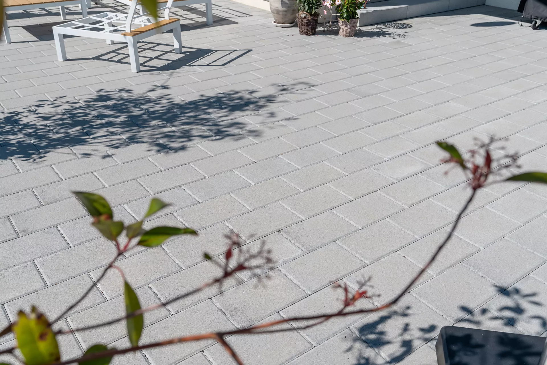 CLASSIC Pflasterstein mit Nocken grau glatt gefast L 30 cm B 20 cm H 6 cm