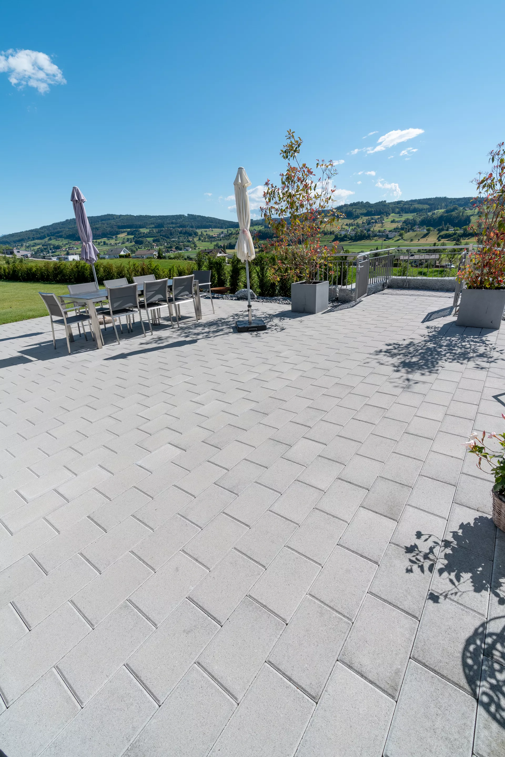 CLASSIC Pflasterstein mit Nocken grau glatt gefast L 30 cm B 20 cm H 6 cm