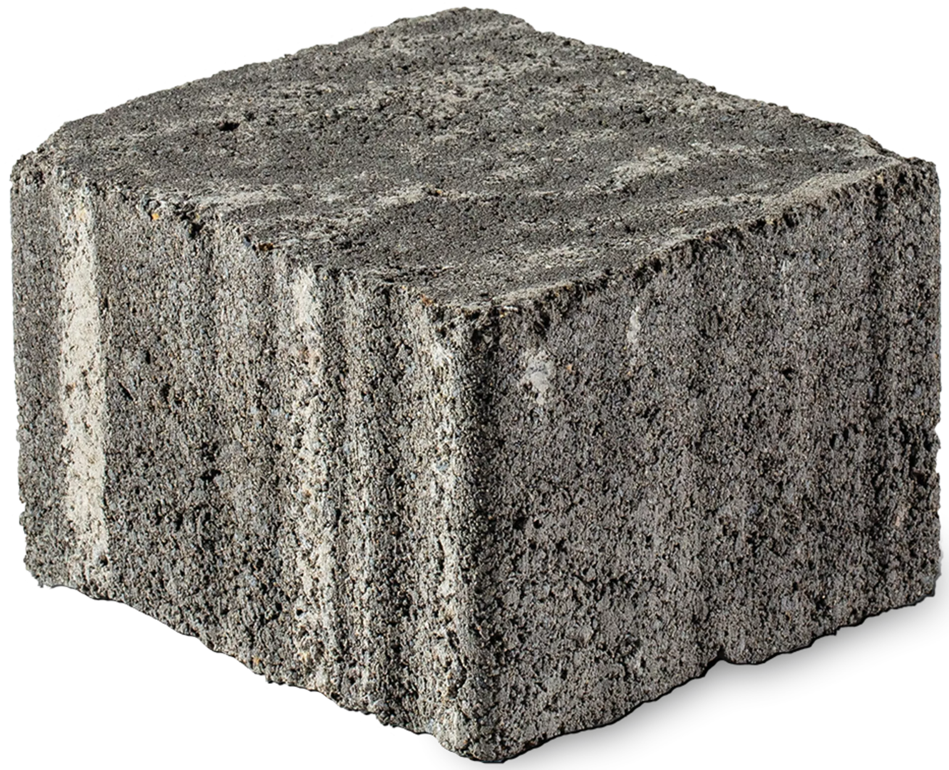 FRIEDA Pflasterstein perlgrau strukturiert Kanten gebr. L 8.8-11.8 cm B 9.8 cm H 7 cm