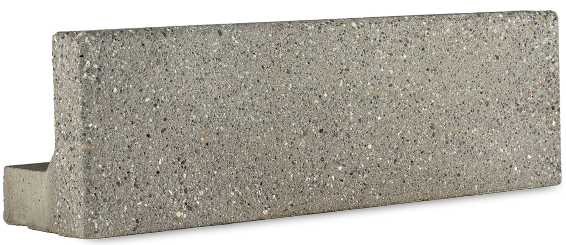 ROZTEC Winkelplatten Typ Midi bewehrt grau gestrahlt gefast L 100 cm B 30 cm H 30 cm W 9 cm