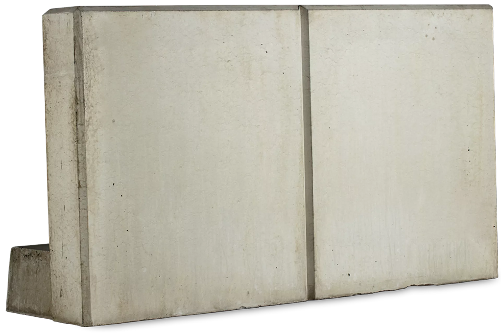 EXACTA Winkelplatte Typ 1 grau glatt gefast bewehrt L 99 cm B 45 cm H 80 cm W 12 cm