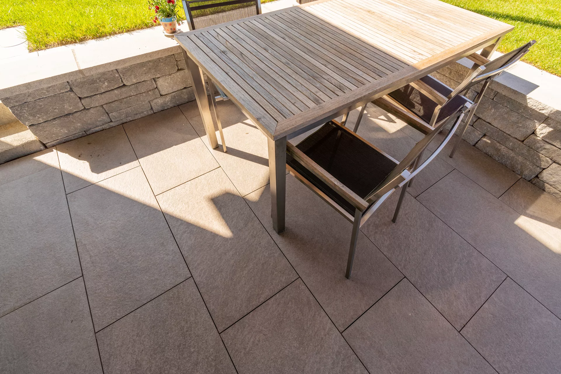 Feinsteinzeug Gehwegplatte Pietra di Combe braun strukturiert vollkantig L 90 cm B 45 cm H 2 cm