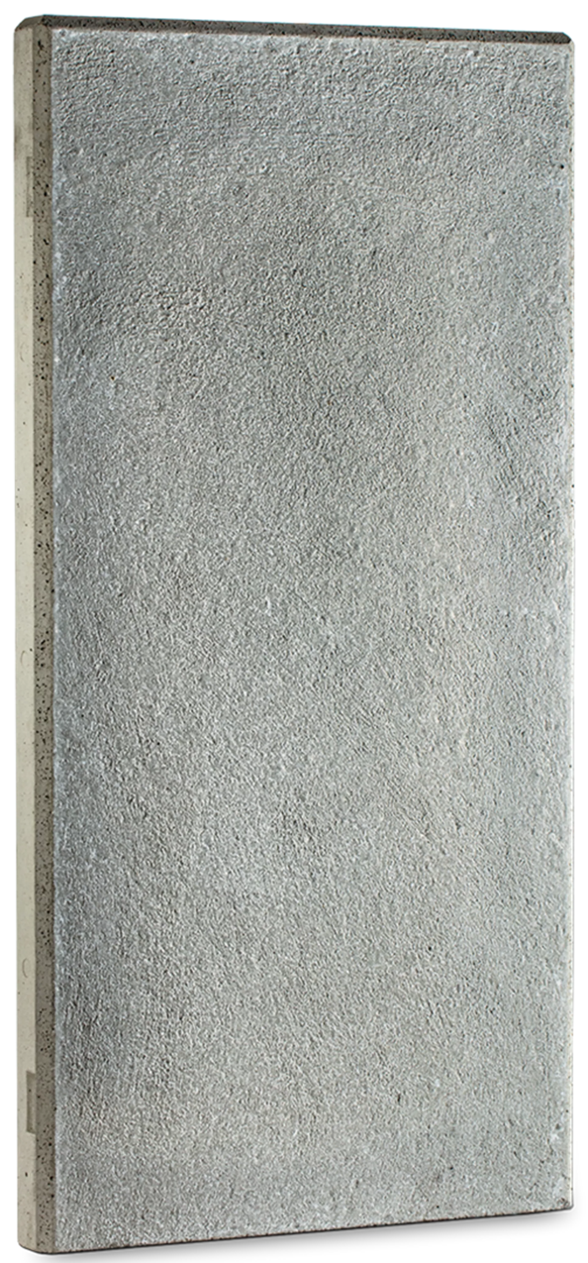 Lamelles en béton 6/50 cm, H 150 cm, armé, chanfreiné, lisse, 1 face taloché, gris