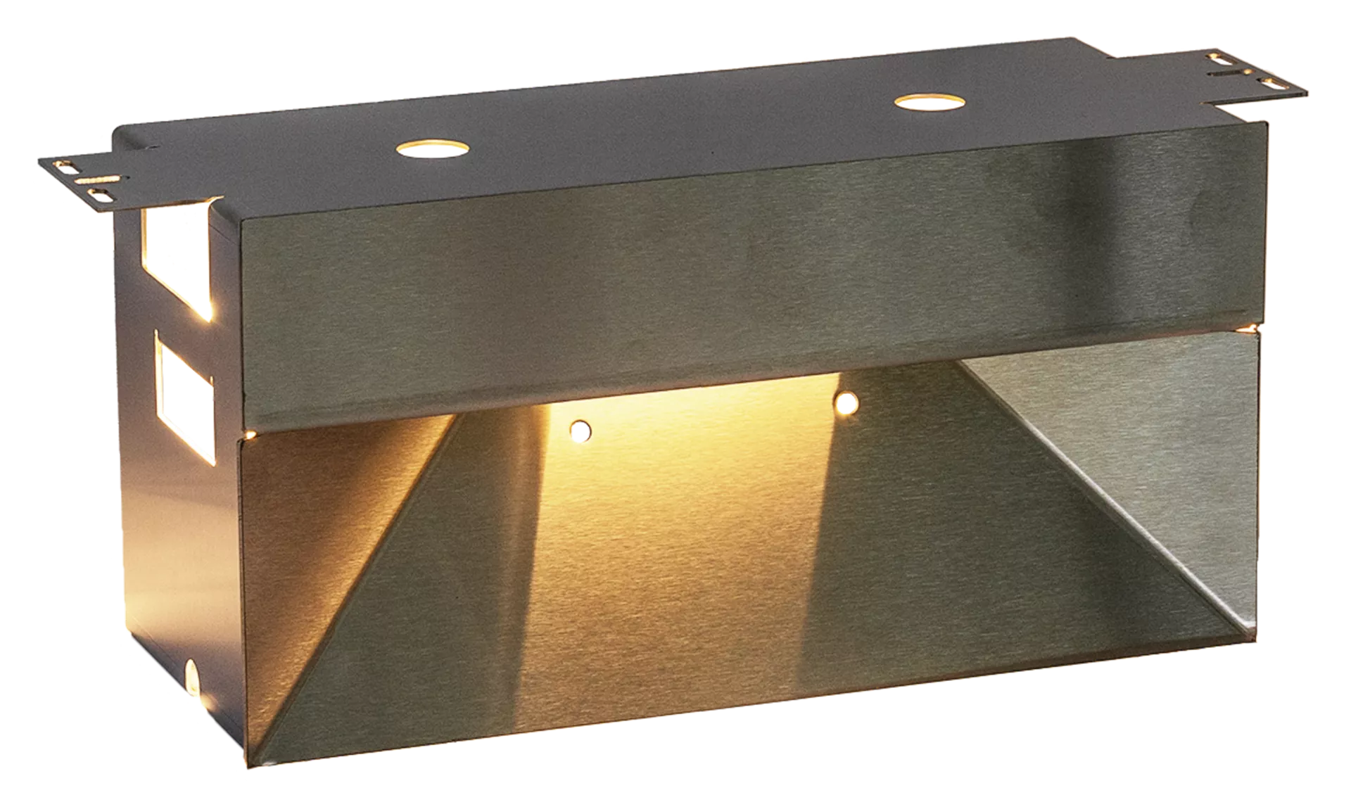 SANTURO Aussenleuchte aus Edelstahl Typ 2 LED-Technik L 30 cm B 12.5 cm H 15 cm