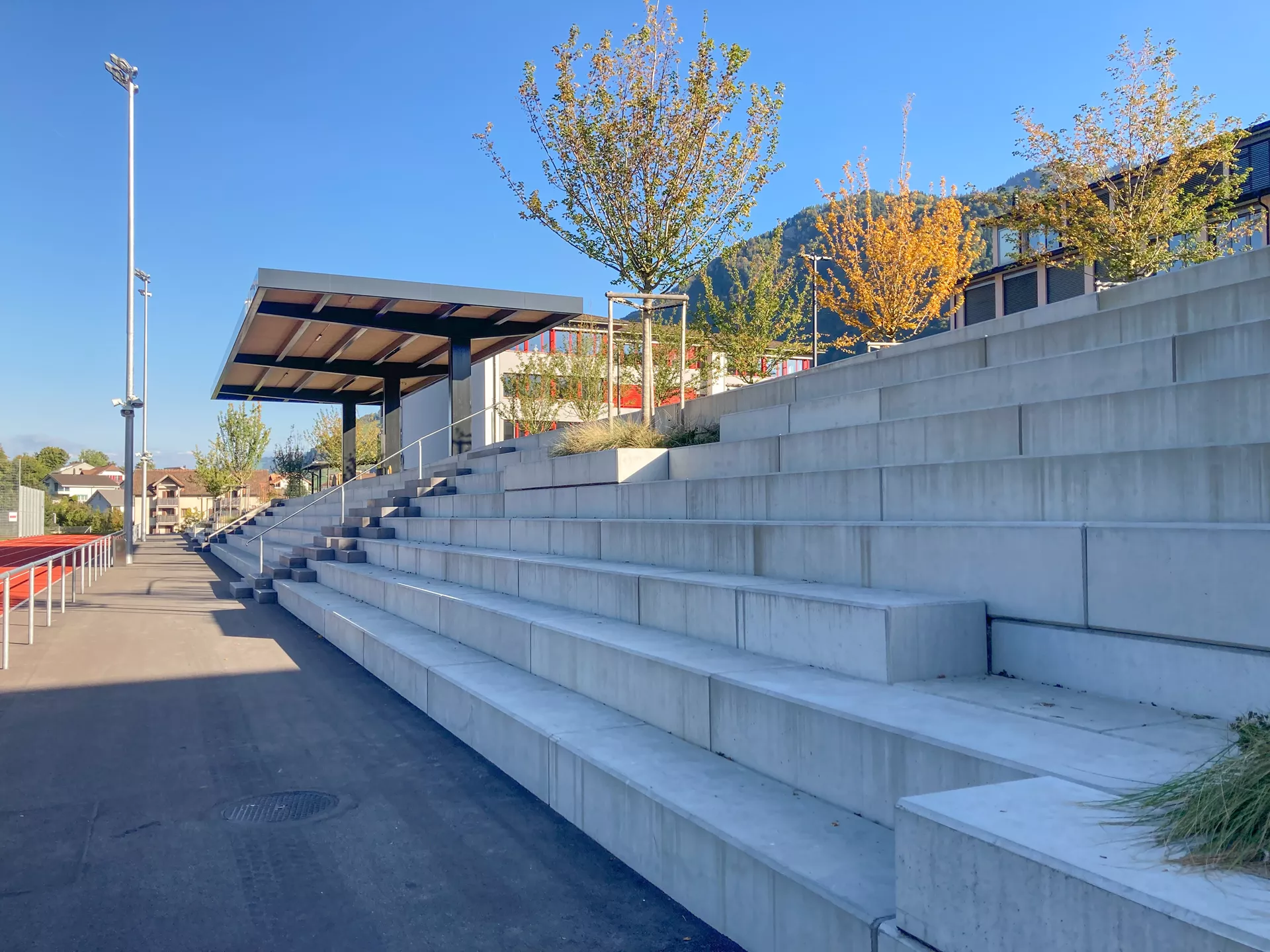 Vierkant-Element Normalelement beidseitig offen grau glatt gefast L 280 cm B 65 cm H 50 cm