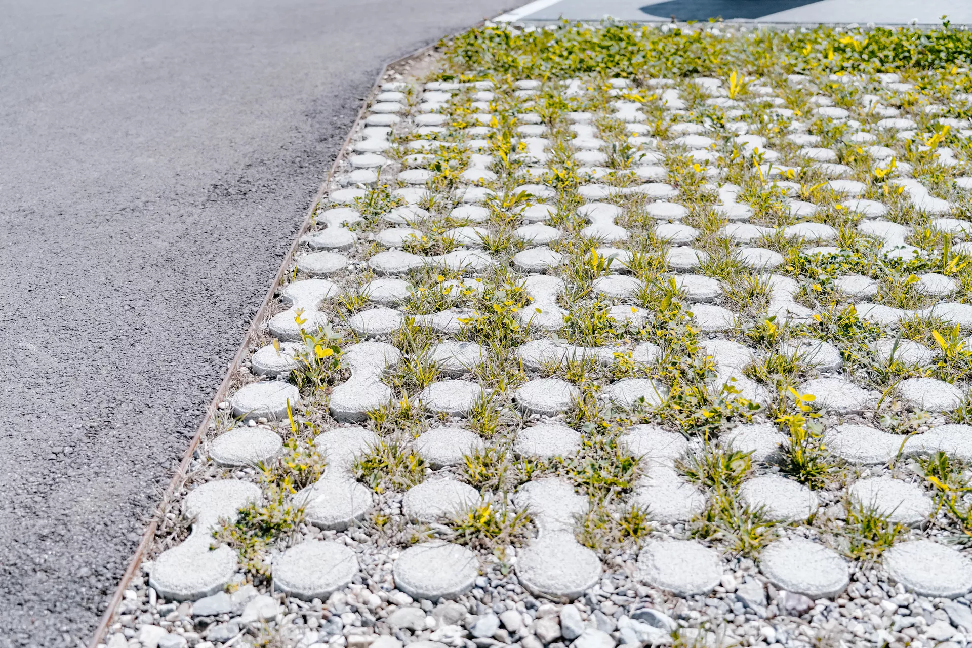 LUNIX Rasengitterstein grau glatt L 53.2 cm 39.9 cm H 12 cm