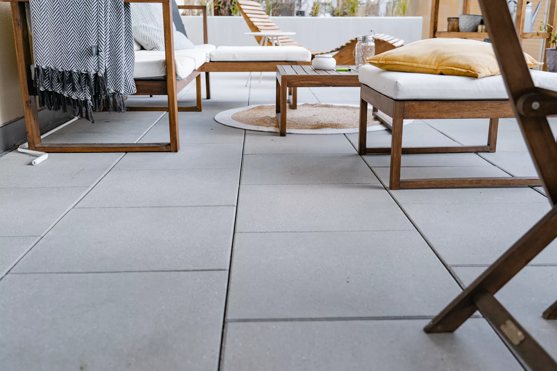 FINESSA Gehwegplatte grau gestrahlt gefast L 50 cm B 50 cm H 2.9 cm