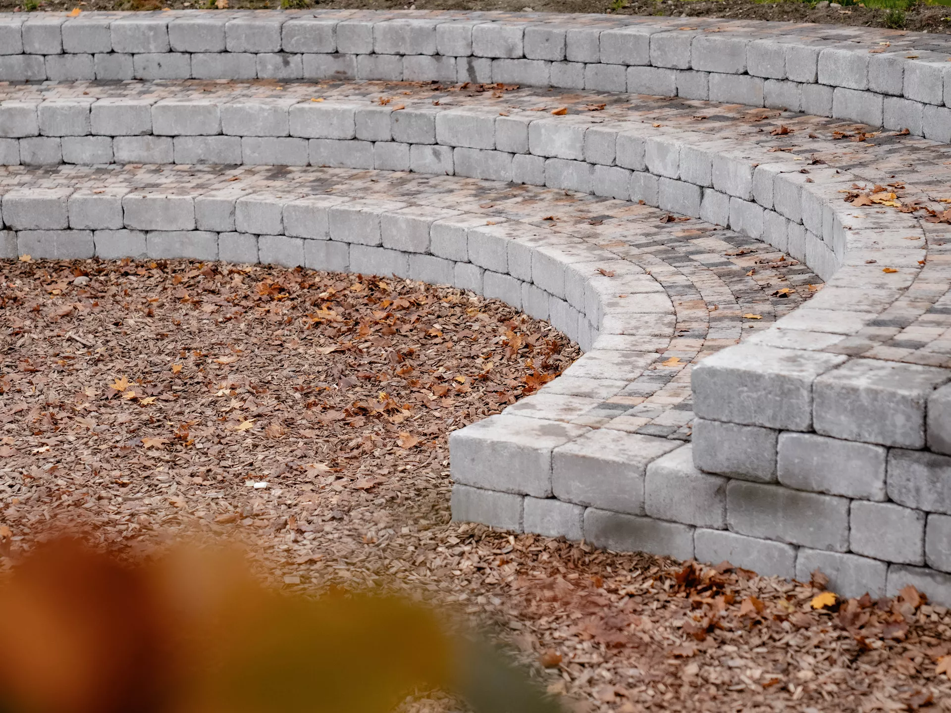 CUATRO Mauersteine Kanten gebrochen naturgrau L 20-35 cm B 25 cm H 15 cm