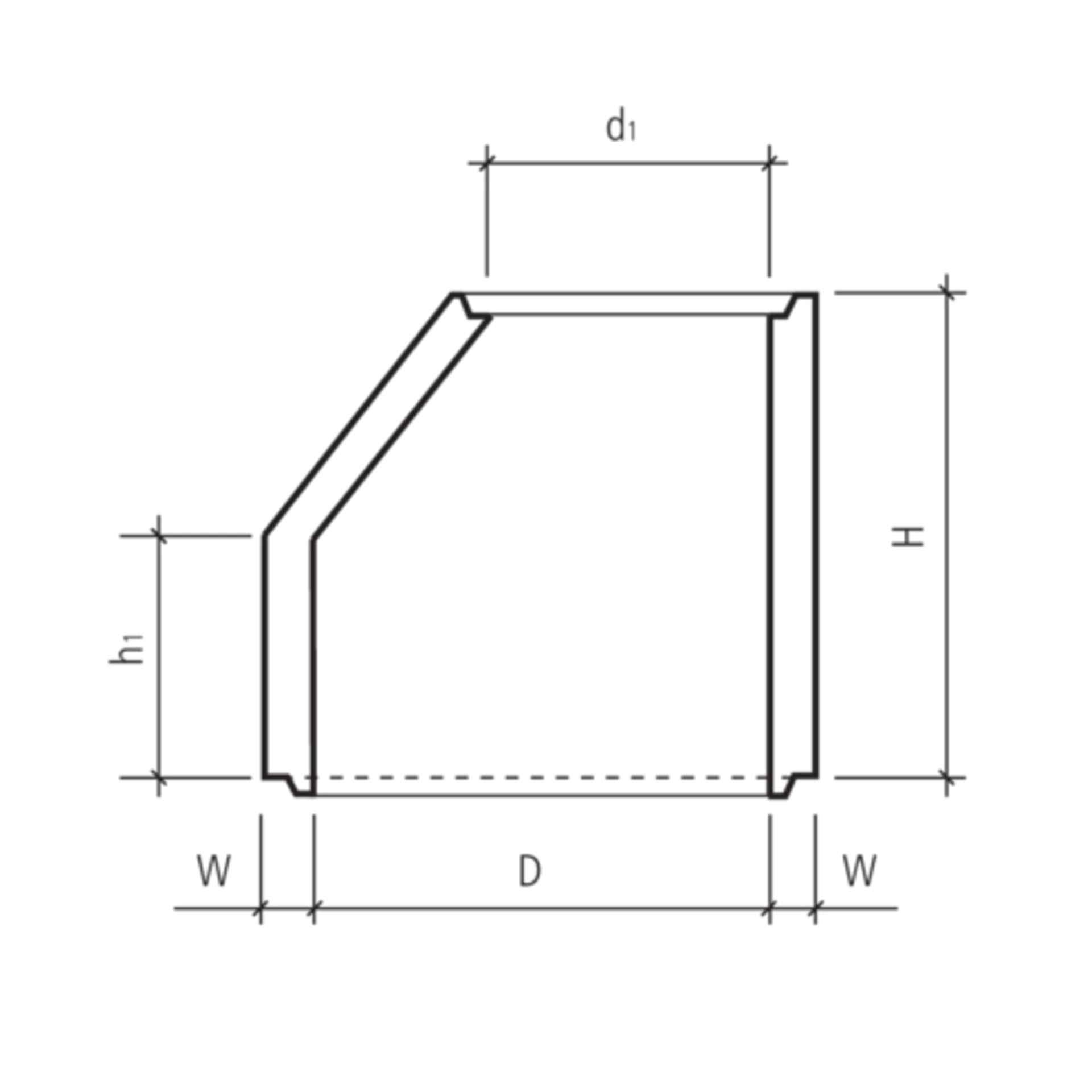 Konen exzentrisch D bis 125 cm