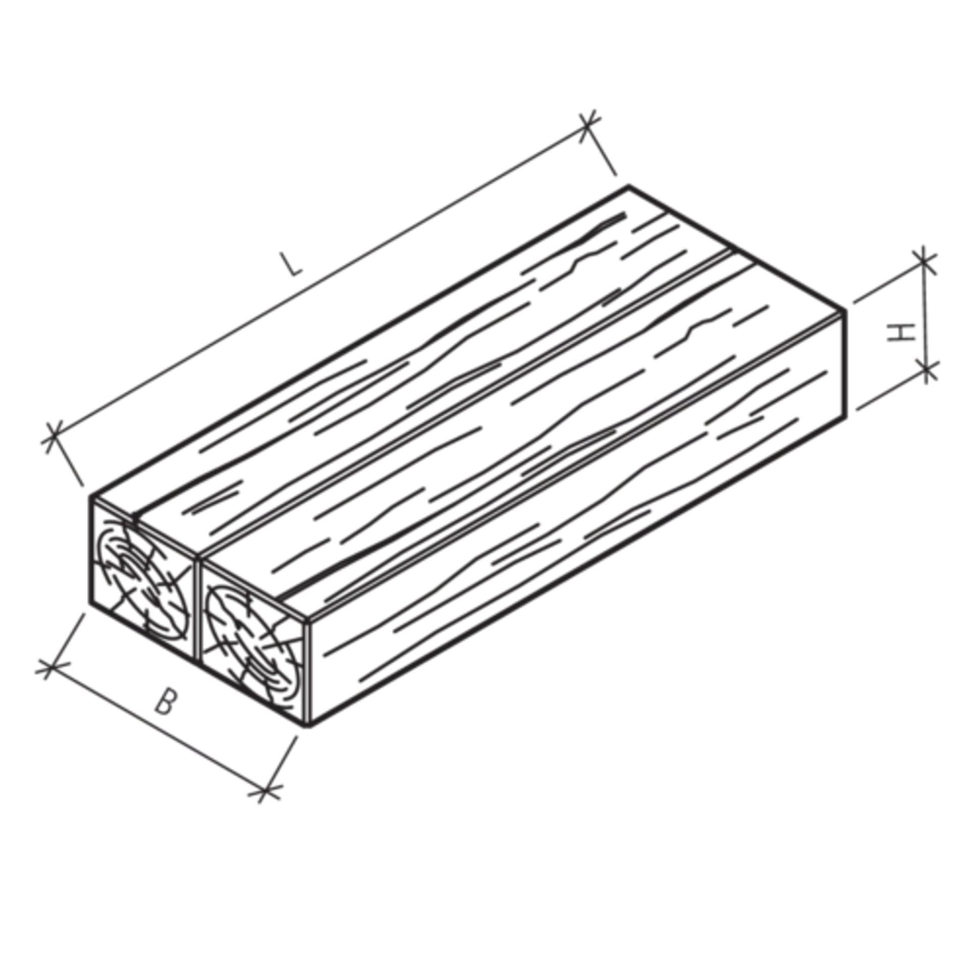 LENIA Blockstufen mit Holzstruktur