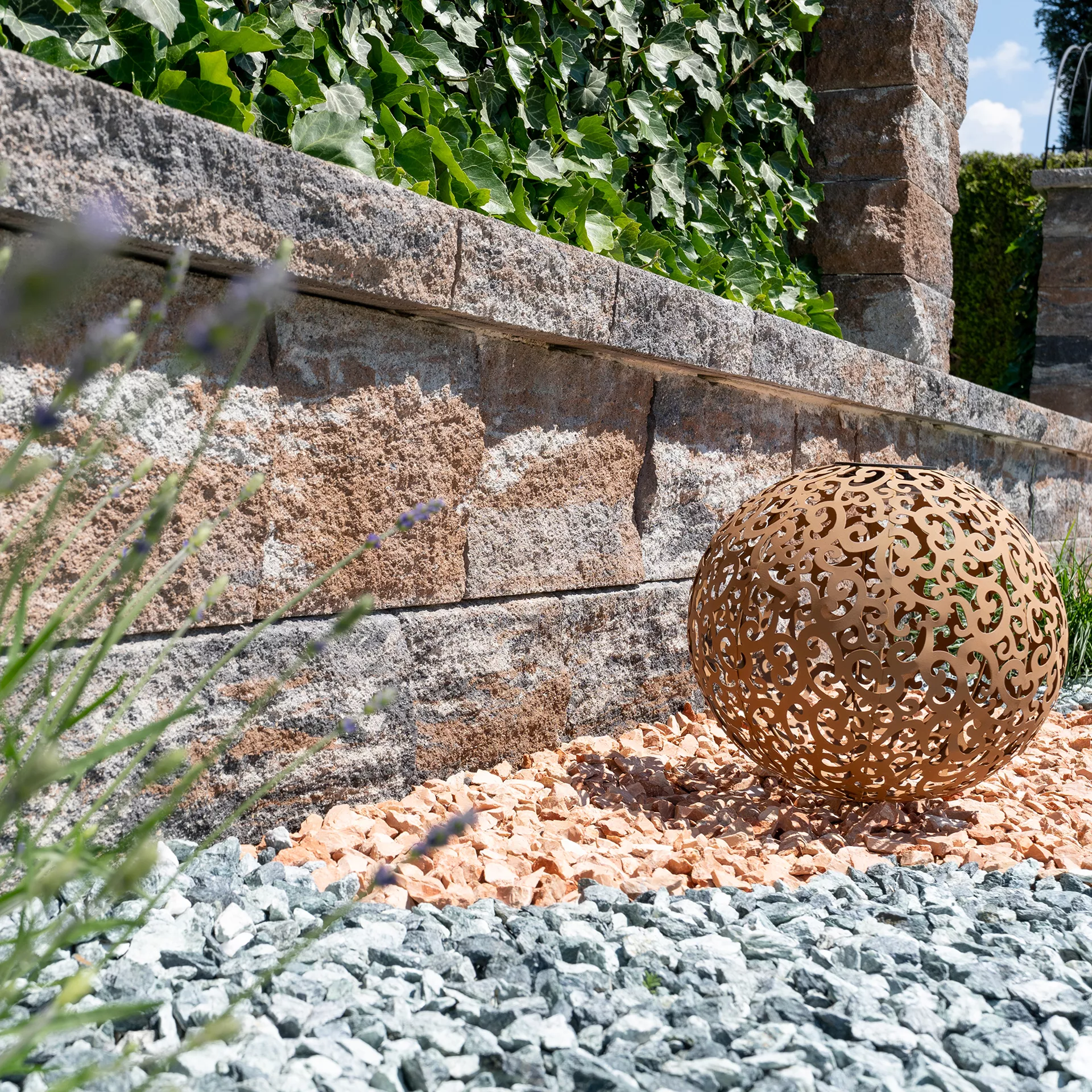 SANTURO<sup>®</sup> Spaltstein-Landhausmauer