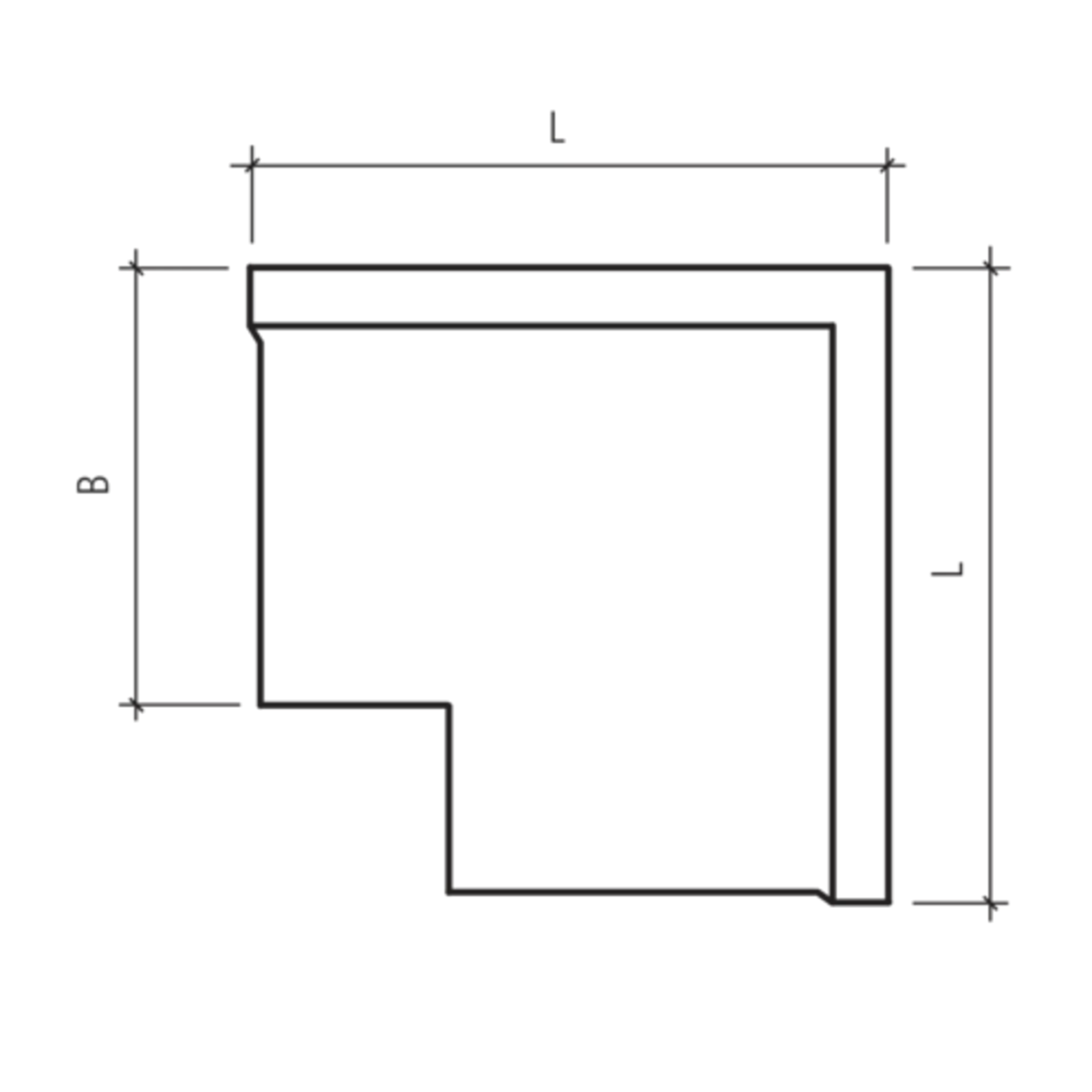 TRIPLA Winkelplatten Eckstücke gestrahlt