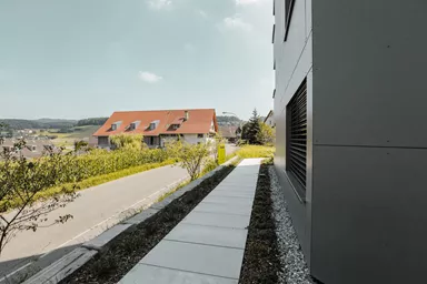 FINALGO Vakuum Gehwegplatte grau gestrahlt vollkantig L 40 cm B 40 cm H 3 cm