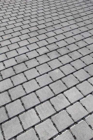 VS 5 Schwerlast Ökostein mit Verschiebesicherung englisch pal. grau glatt gefast L 22.5 cm B 22.5 cm H 10.8 cm