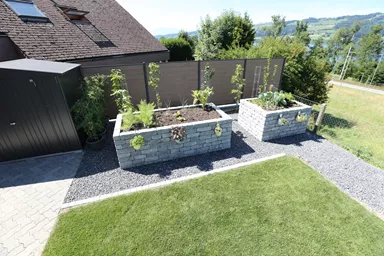 CUATRO Mauersteine Kanten gebrochen naturgrau L 20-35 cm B 25 cm H 15 cm