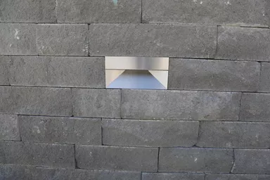 SANTURO Aussenleuchte aus Edelstahl Typ 2 LED-Technik L 30 cm B 12.5 cm H 15 cm