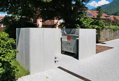 Betonlamelle bewehrt grau gefast 1-seitig glatt, 1-seitig abgerieben L 50 cm B 6 cm H 200 cm