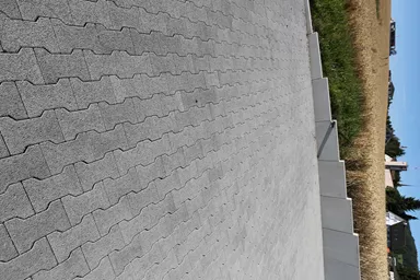 H Sickerstein Normalstein grau fein gefast L 20 cm B 16.5 cm H 8 cm