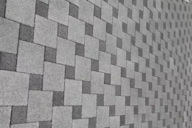 CARENA Sickerstein fino mit Nocken grau haufwerksporig gefast L 25 cm B 25 cm H 8 cm