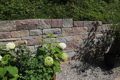 SANTURO Burgruinenmauer 2-seitig gespalten Burgruinen-Mix L 30-50 cm B 25 cm