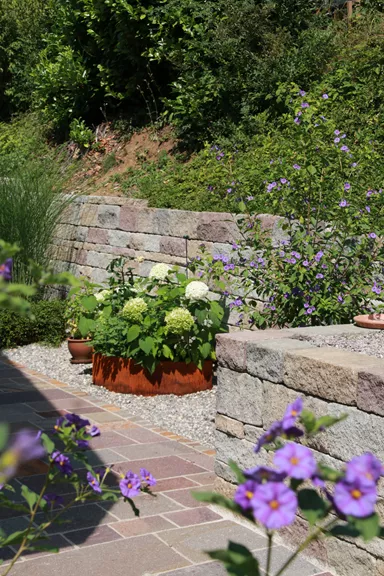 SANTURO Burgruinenmauer 2-seitig gespalten Burgruinen-Mix L 30-50 cm B 25 cm