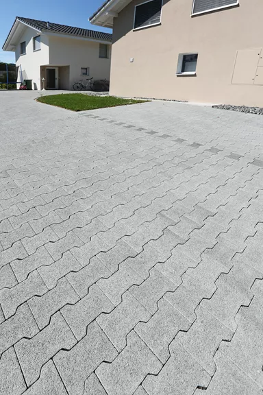 H Sickerstein Normalstein grau fein gefast L 20 cm B 16.5 cm H 8 cm