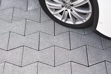 FILTROTEC Sickerstein mit Nockenverbund grau gefast L 37.1 cm B 24 cm H 12 cm