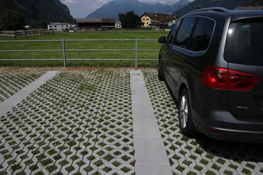 GRISON Rasengitterstein mit Nocken grau glatt L 60.2 cm B 40.2 cm H 8 cm