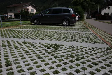 GRISON Rasengitterstein mit Nocken grau glatt L 60.2 cm B 40.2 cm H 8 cm