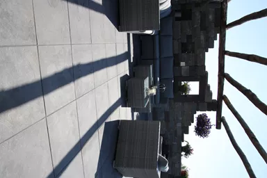 ESTRELLA Gehwegplatte schwarz strukturiert gestrahlt gefast L 50 cm B 50 cm H 4 cm