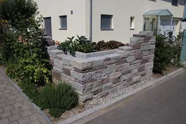 SANTURO Burgruinenmauer 2-seitig gespalten Burgruinen-Mix L 30-50 cm B 25 cm