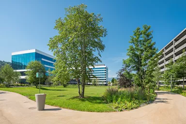 Fontaine à boire ALRONDA D60-80 cm H100 cm yc tuyau 1/2", chanfreiné, lisse, gris