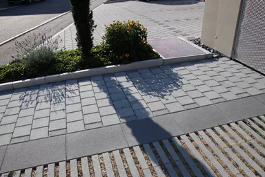 Pavé Eco CLASSIC DRAIN, pavé normal, 20/20/8 cm, av.dist., chanfr., gris
